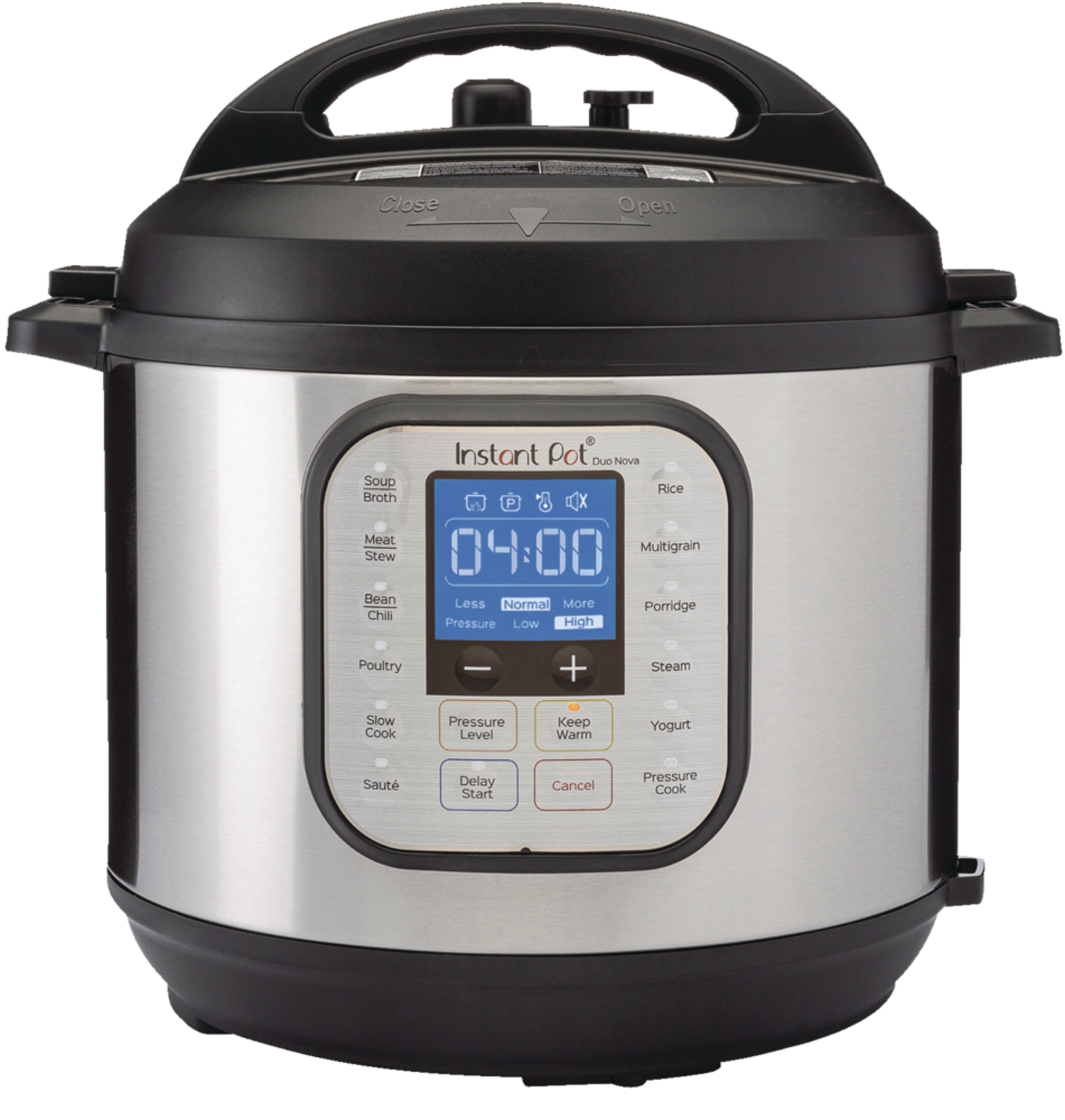 Instant Pot® Dua Nova 7-in-1 Multi-Cooker, Stainless Steel, 6qt Front_Flat