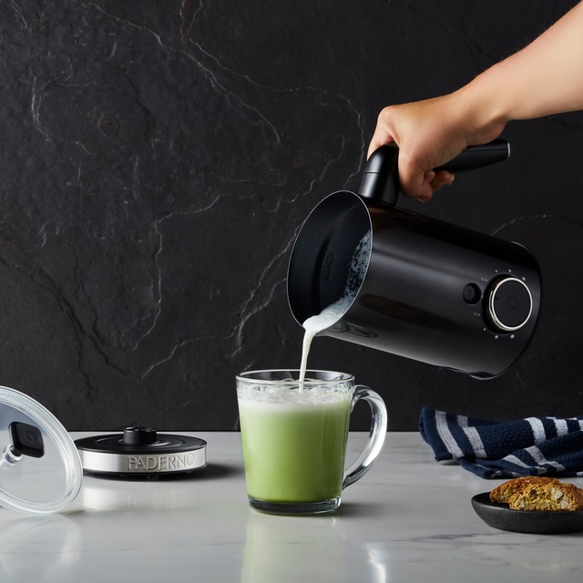 PADERNO Variable Temperature Electric Milk Frother, NonStick Interior