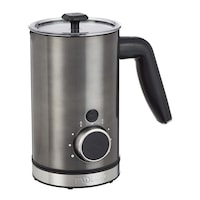 PADERNO Variable Temperature Electric Milk Frother, Non-Stick Interior, Black