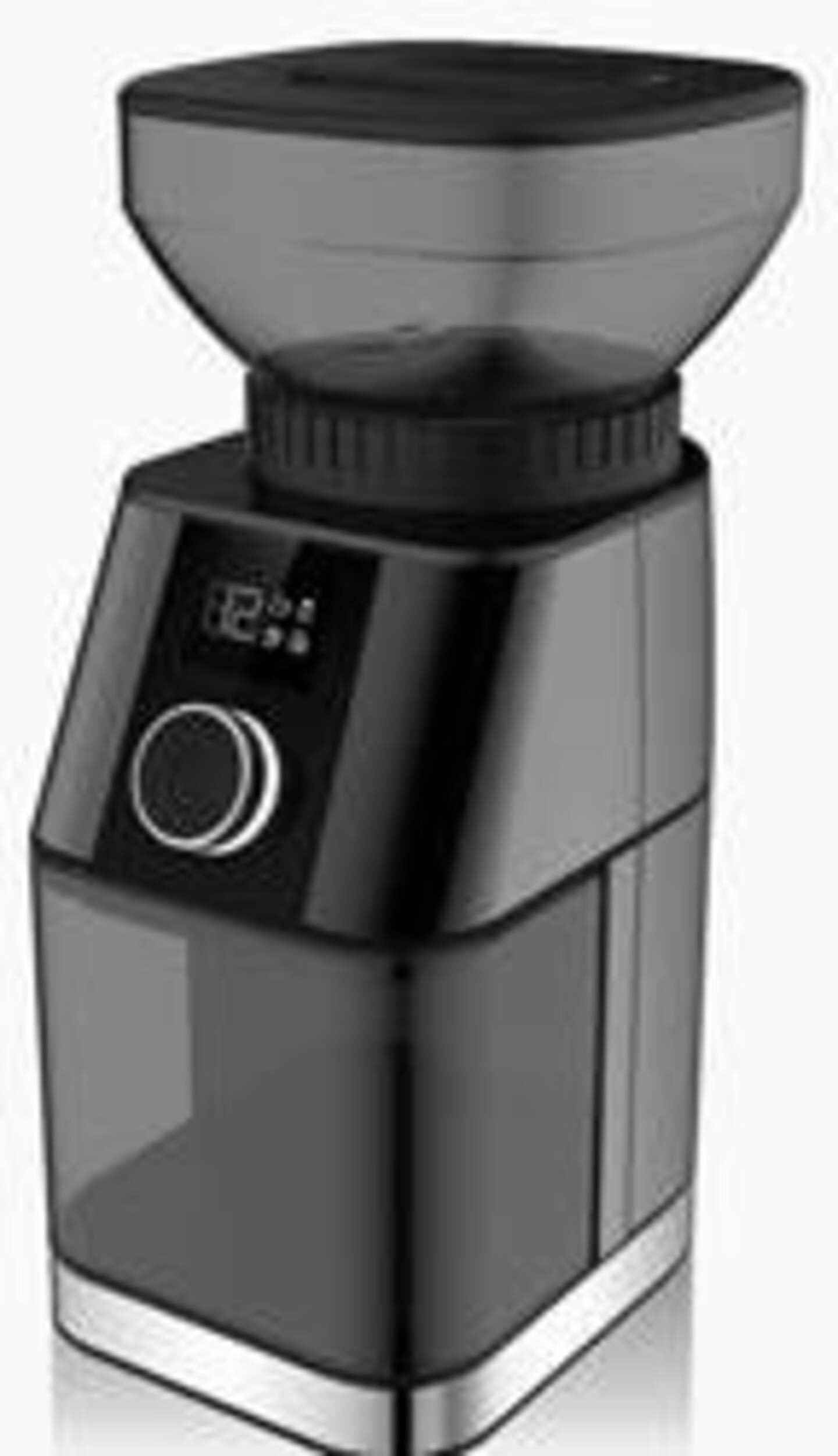 PADERNO Burr Grinder w/ 30 Setting Options, Black Stainless Steel, 12