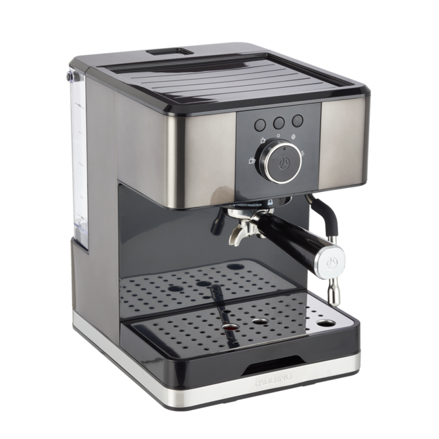 PADERNO Espresso Maker, 20 Bar Pump, Black Stainless Steel Canadian Tire