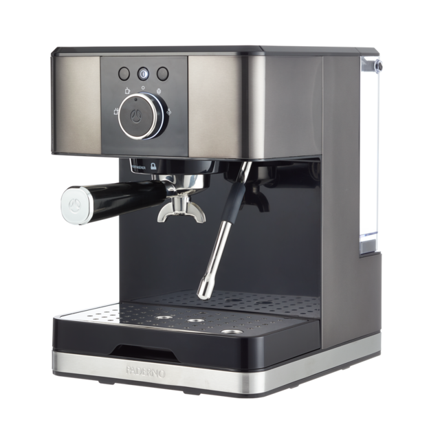 PADERNO Espresso Maker, 20 Bar Pump, Black Stainless Steel Canadian Tire