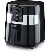MASTER Chef Air Fryer, Black, 3L Front_Three_Fourths_Angled_Left