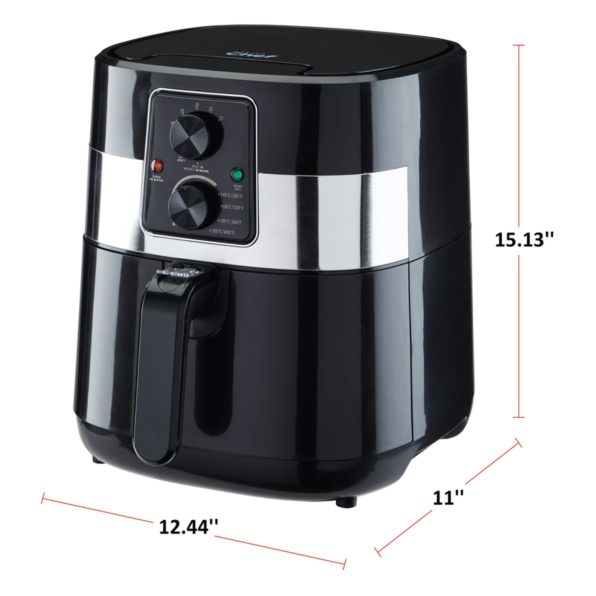 MASTER Chef Air Fryer, Black, 3L Canadian Tire