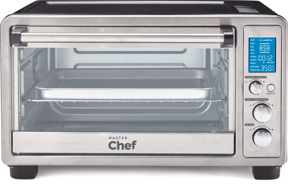 MASTER Chef Digital Convection Toaster Oven w/ 10 Functions, Stainless