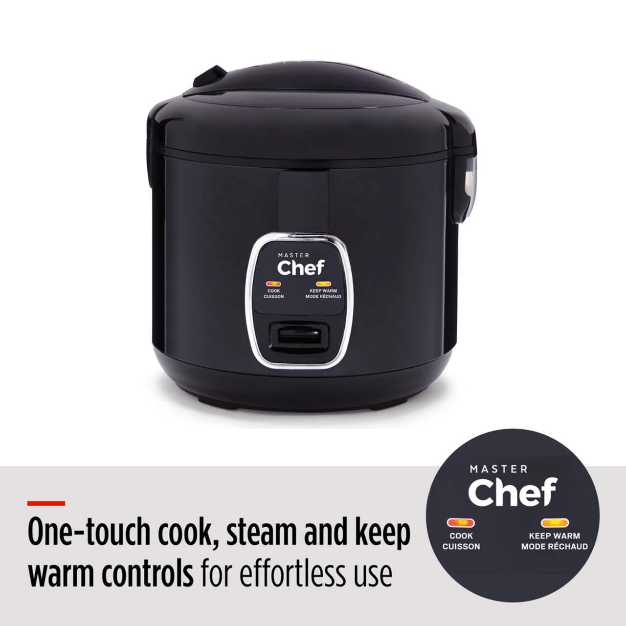 Magic Chef 3-cup Portable Non-stick Inner Pot Rice Cooker - Bed