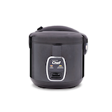 MASTER Chef One-Touch Non-Stick Rice Cooker & Steamer, Black, 20 Cups Front_Flat