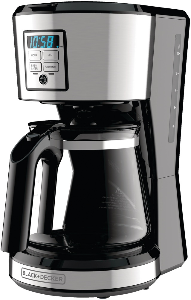 Black & Decker Programmable Coffee Maker w/ Glass Carafe, Stainless