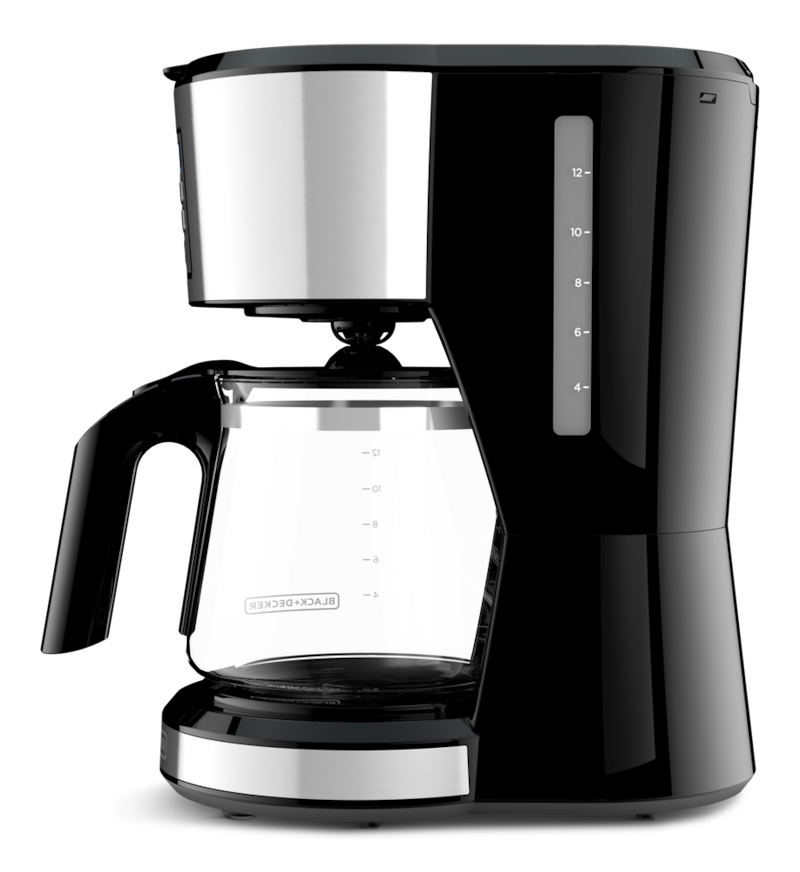 Black & Decker Programmable Coffee Maker w/ Glass Carafe, Stainless ...