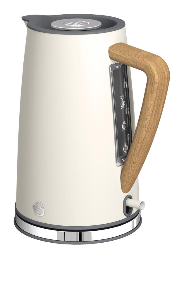 Swan Nordic Cordless Electric Kettle w/ Auto Shut Off, Stainless Steel