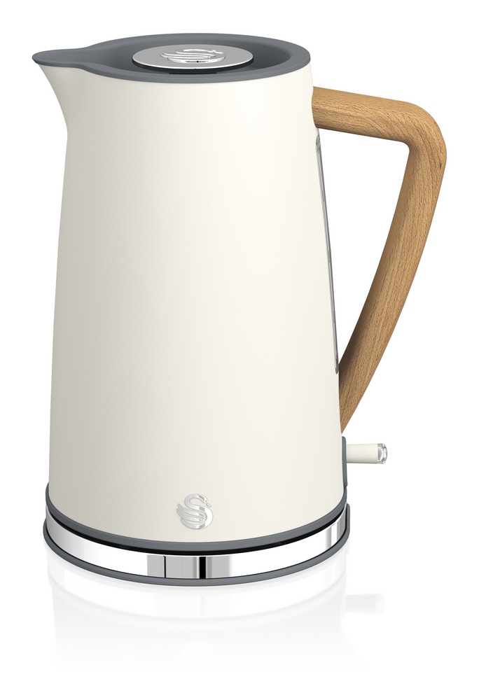 Swan Nordic Cordless Electric Kettle w/ Auto Shut Off, Stainless Steel