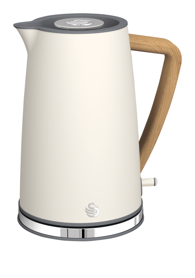 Swan Nordic Cordless Electric Kettle w/ Auto Shut Off, Stainless Steel