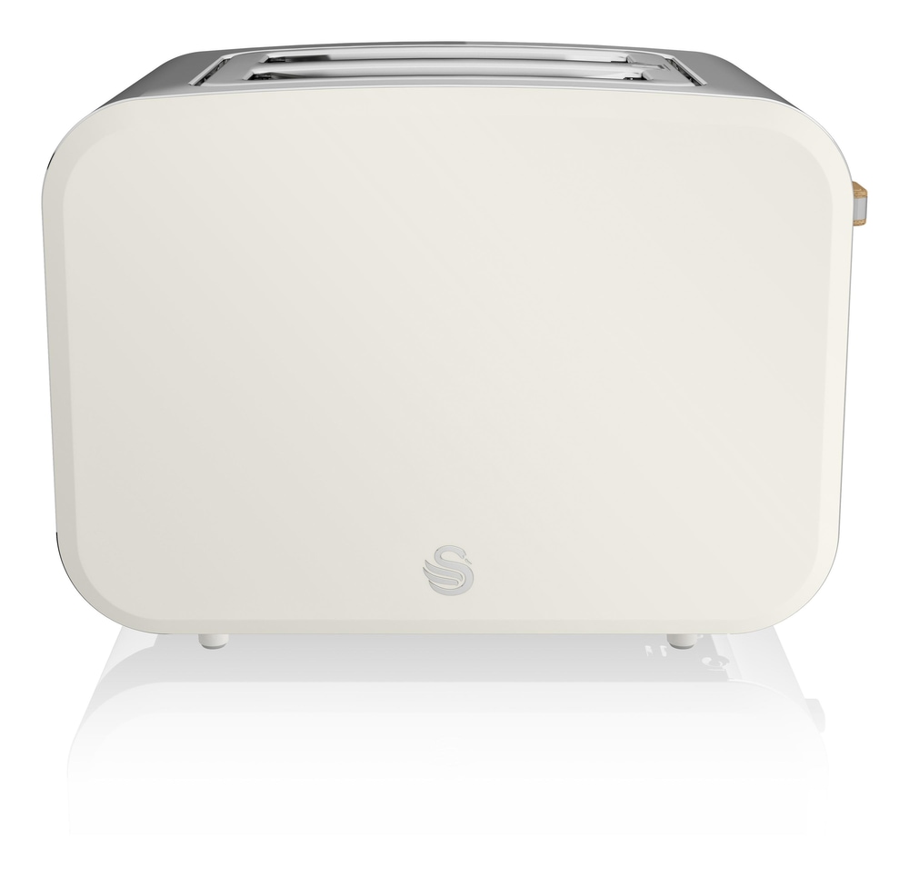 Swan Nordic Toaster w/ 6 Settings, Stainless Steel w/Rubber Finish, 2