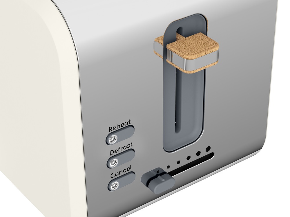 Swan Nordic Toaster w/ 6 Settings, Stainless Steel w/Rubber Finish, 2Slices Canadian Tire