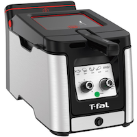 T-fal Odorless Deep Fryer, Stainless Steel, 3.5-L Front_Angled_Right