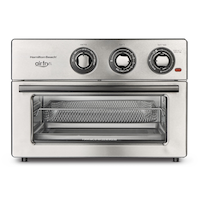 Hamilton Beach Convection Air Fryer Toaster Oven w/ 6 Functions, Stainless Steel, 6-Slices Front_Flat