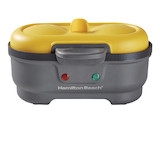 Hamilton Beach Non-Stick Egg Bites Maker/Egg Cooker, Grey, 2-Eggs Front_Elevated