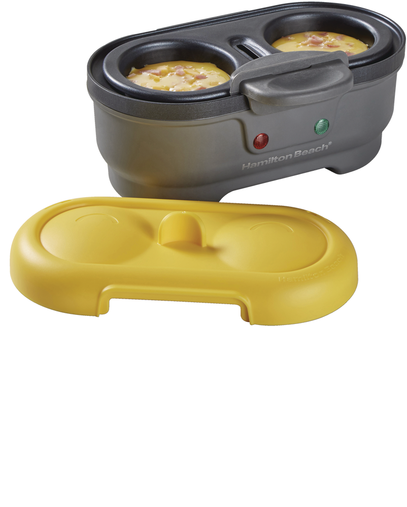 Hamilton Beach Non-Stick Egg Bites Maker/Egg Cooker, Grey, 2-Eggs ...