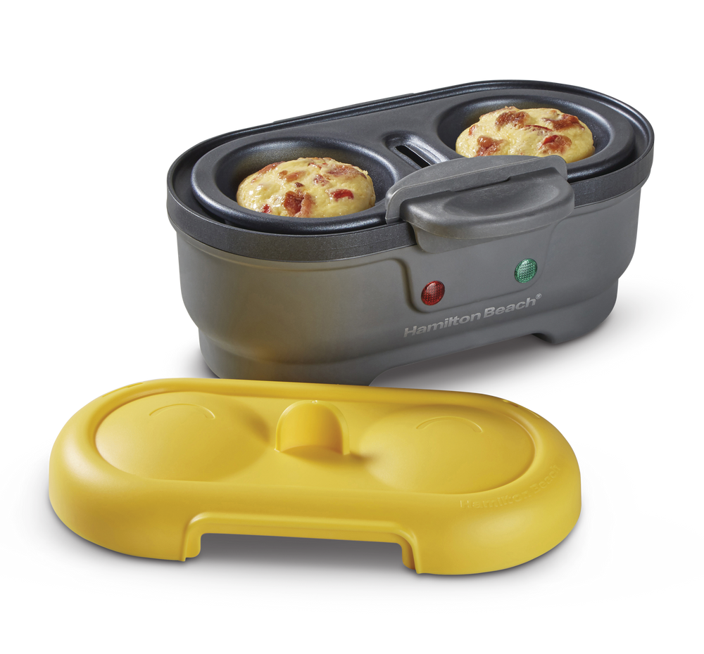 Hamilton Beach NonStick Egg Bites Maker/Egg Cooker, Grey, 2Eggs