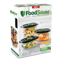 FoodSaver Marinate & Preserve Containers Set, BPA-Free, 3-pc