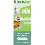 FoodSaver Easy Seal & Peel Vacuum Sealer Roll, BPA-Free, 11-in x 14-ft, 2-pk Front_Flat