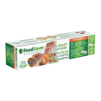 Rouleau pour appareil d'emballage sous vide thermoscelleur FoodSaver Portion Pouch, sans BPA, 11 po x 16 pi Front_Angled_Right