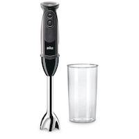 Braun MultiQuick 5 Vario 21 Speed Corded Hand Blender w/ Blending Jar, Black Front_Elevated