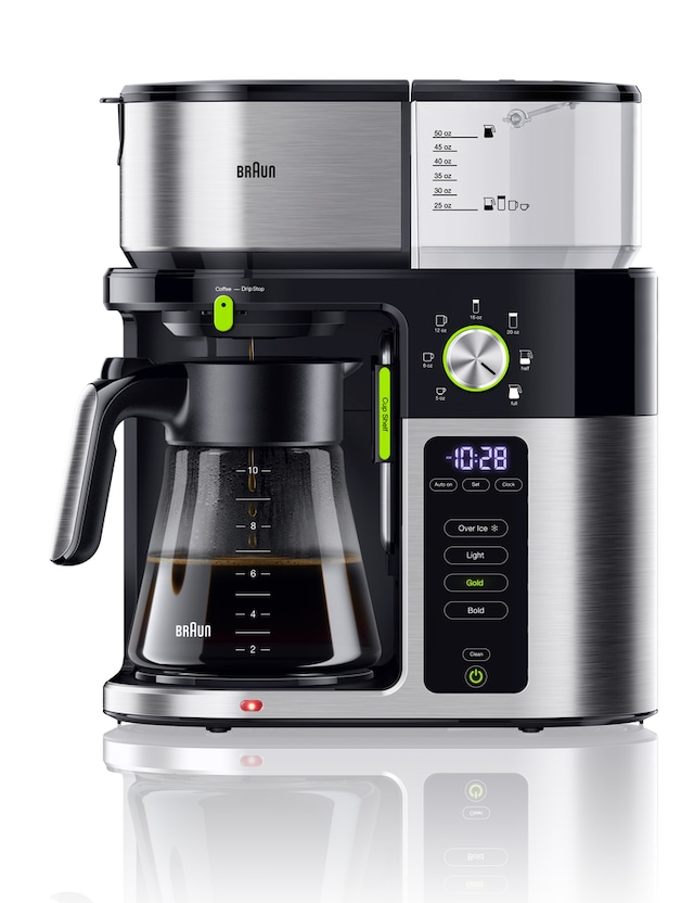 Braun SCA Certified Multiserve Coffee Maker w/ Glass Carafe, Stainless
