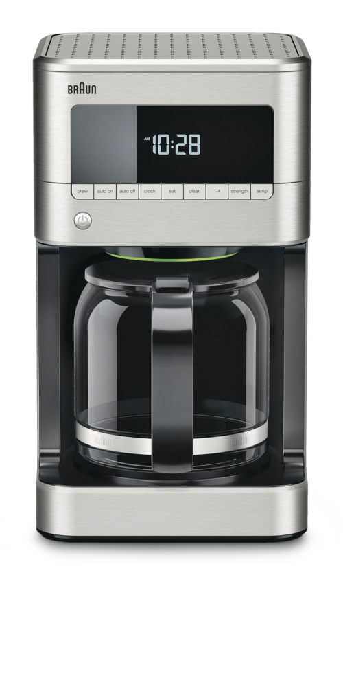 Braun BrewSense Programmable Coffee Maker w/ Glass Carafe, Stainless ...