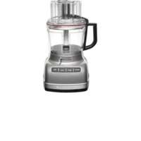 KitchenAid 11-Cup Food Processor with ExactSlice™ System, Contour Silver Front_Flat