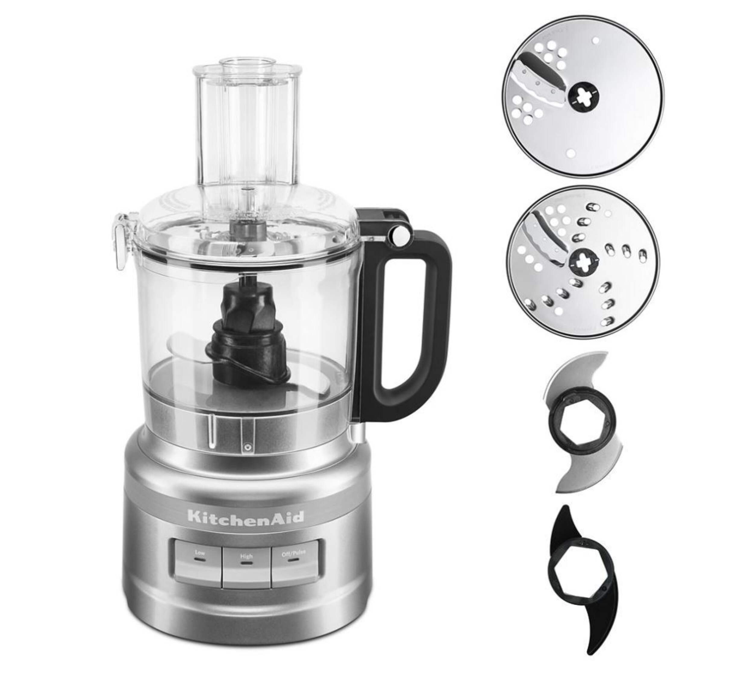 KitchenAid® Food Processor Plus Contour Silver, 7 Cups Front_Elevated