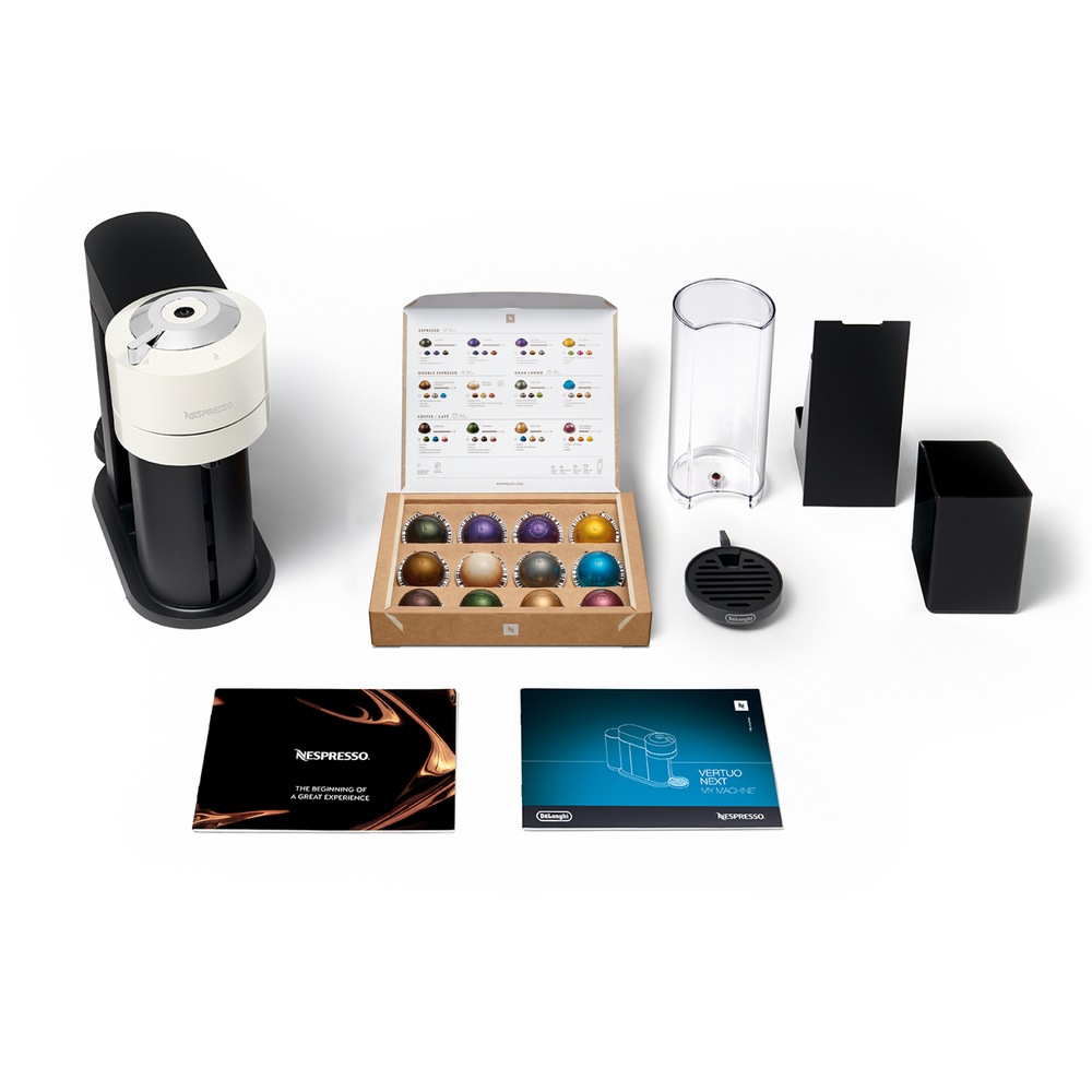 Nespresso Vertuo Next Coffee & Espresso Machine by DeLonghi, White