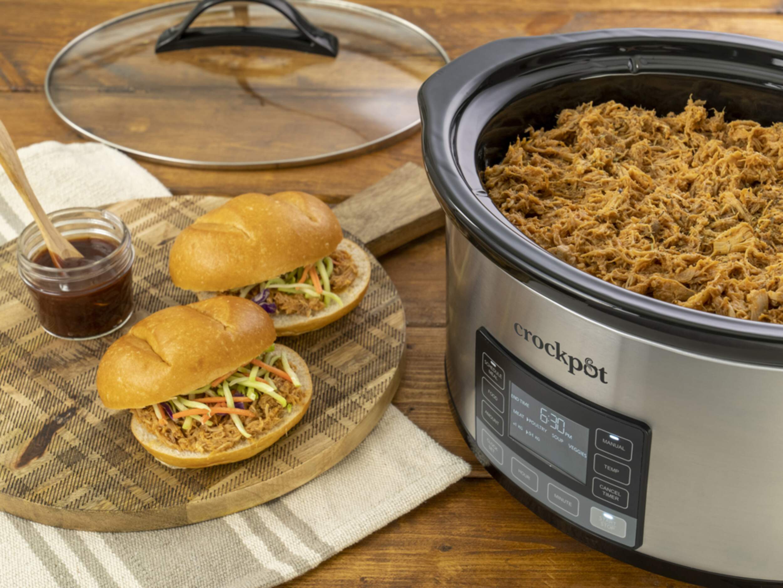 CrockPot 6Quart MyTime Digital Programmable Slow Cooker, Stainless