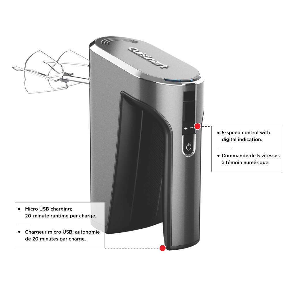 cuisinart evolutionx rechargeable cordless hand mixer