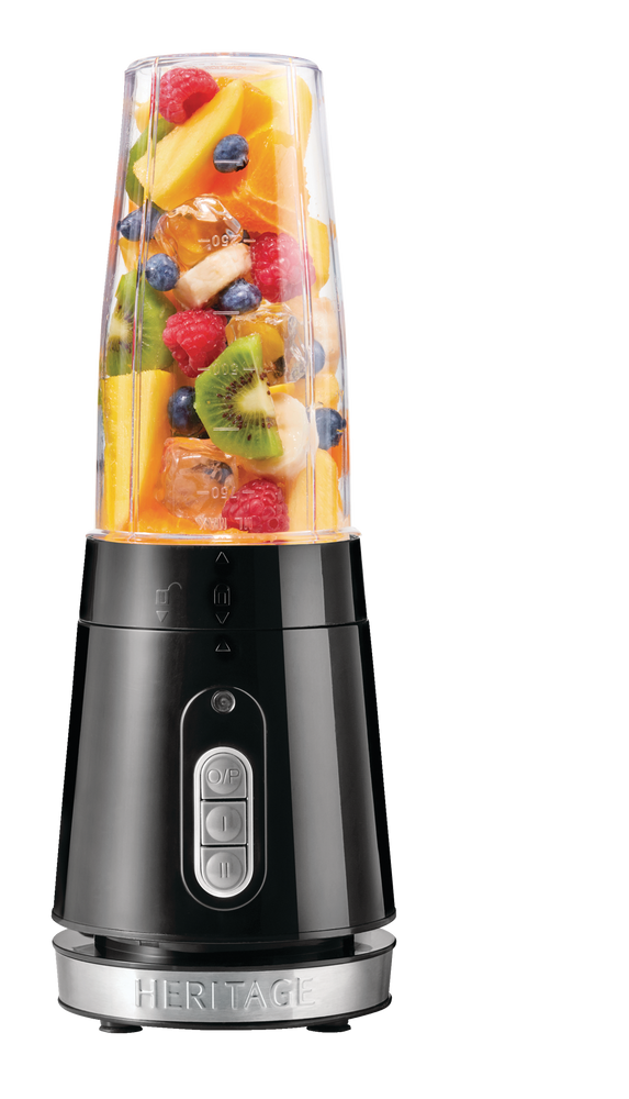 Heritage Personal Blender w/ 2 Travel Jars, Black, 828mL Canadian Tire