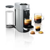 Nespresso Vertuo Plus Deluxe Bundle, Silver Composite_or_Mixed