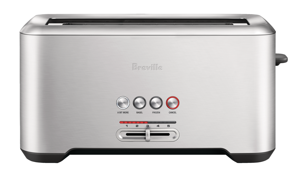 Breville ‘A Bit More’® 4Slice Toaster, Brushed Stainless Steel