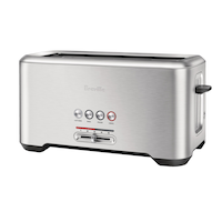 Breville ‘A Bit More’® 4-Slice Toaster, Brushed Stainless Steel Front_Angled_Left