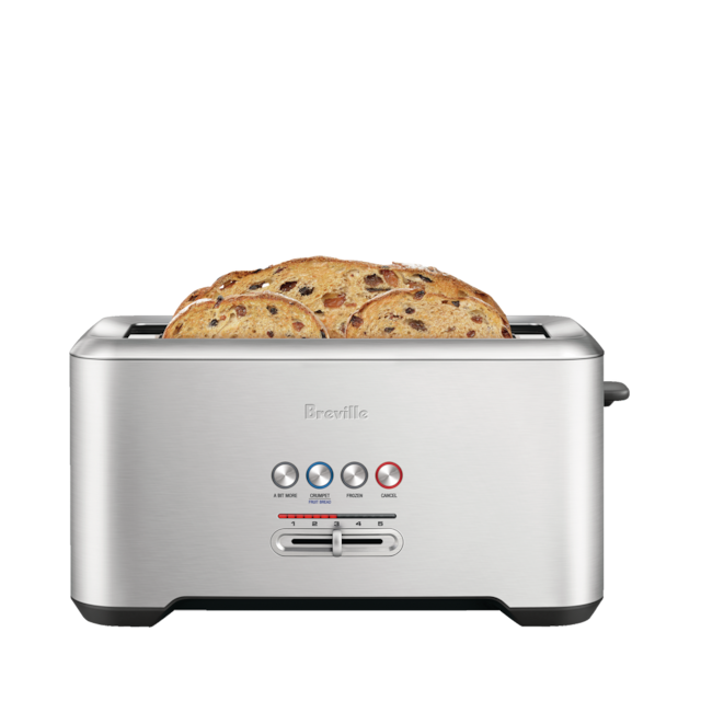 Breville ‘A Bit More’® 4Slice Toaster, Brushed Stainless Steel