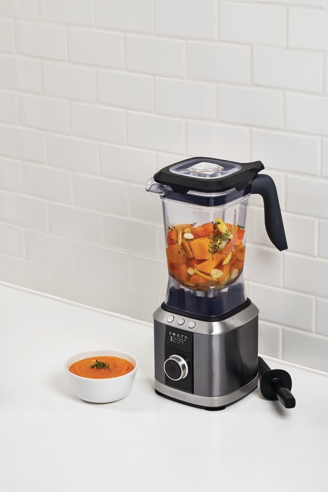 PADERNO Vortex Blade Power Digital Blender, BPAFree, Black Stainless