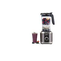 PADERNO Vortex Blade Power Digital Blender, BPA-Free, Black Stainless Steel, 1500W Front_Flat