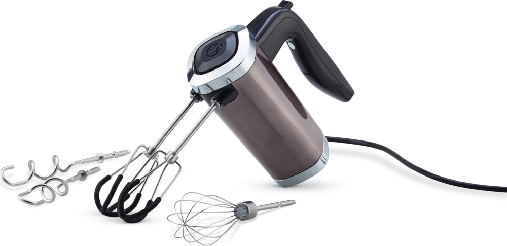 High Power 10-Speed Hand Mixer, Black Stainless Steel PD19-APP-HMX015 Paderno