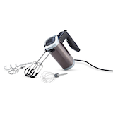 PADERNO High Power 10-Speed Hand Mixer, Black Stainless Steel Front_Angled_Left