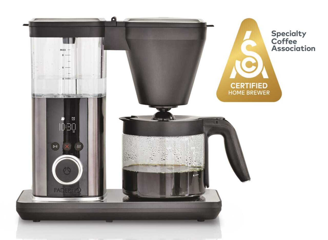 Paderno's Balanced Brew coffee maker gets Sca Home Brewer Certification