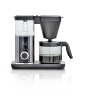 PADERNO Balanced Brew SCA Certified Programmable Coffee Maker w/ Glass Carafe, Black Stainless Steel, 9 Cups Front_Flat