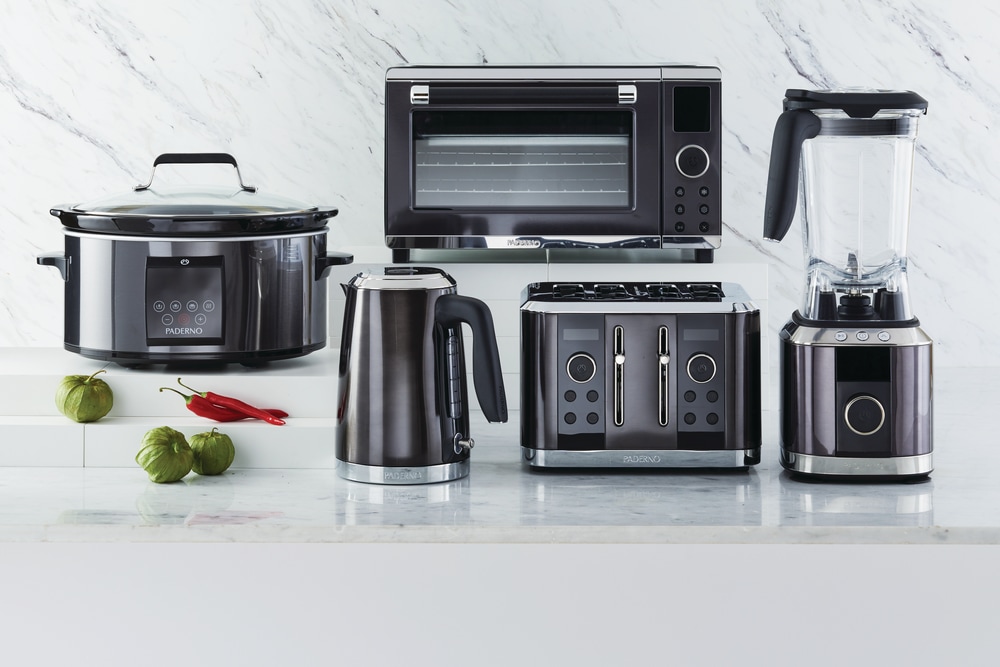 PADERNO Vortex Blade Power Digital Blender, BPAFree, Black Stainless