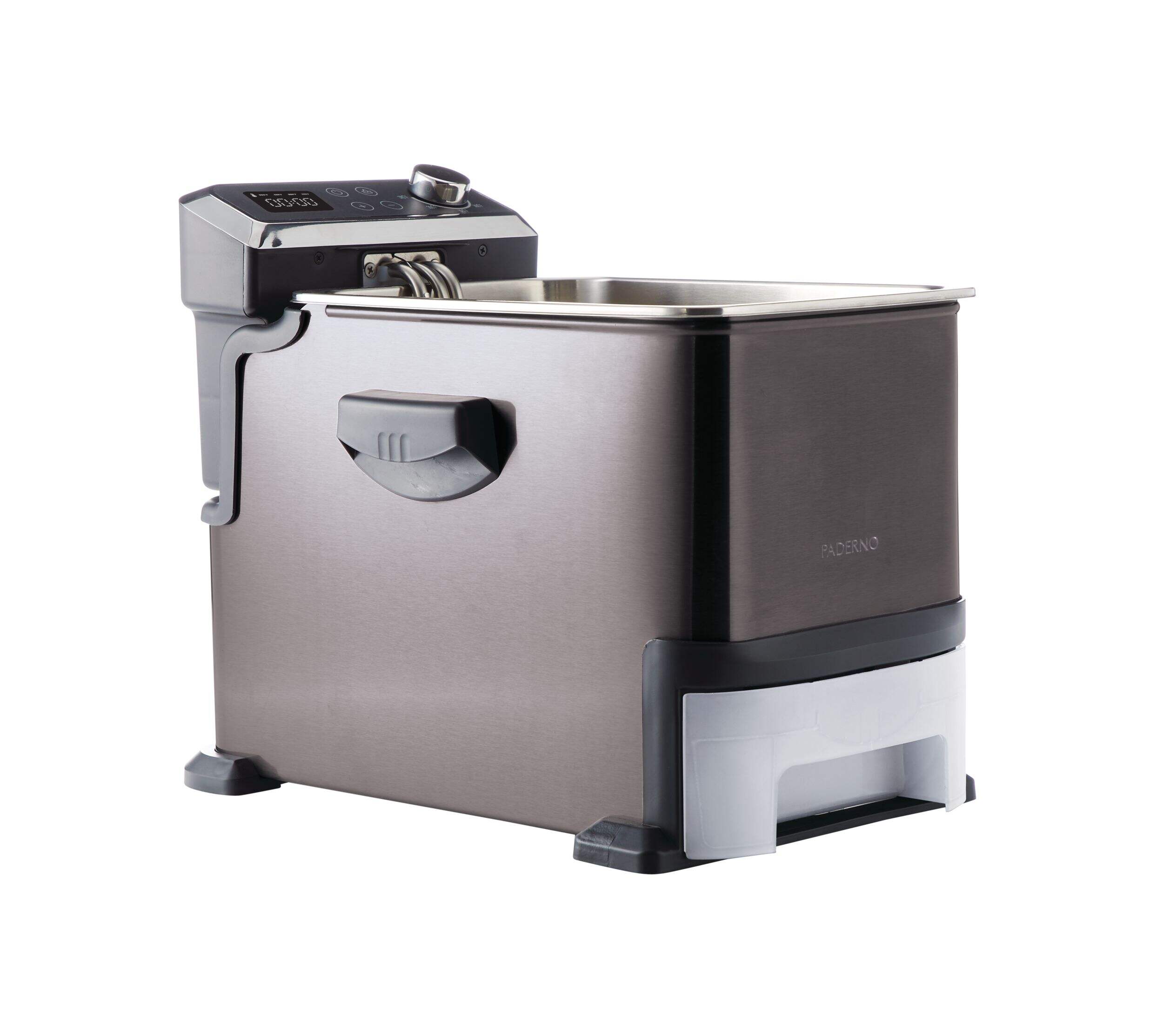 Friteuse à vidange automatique PADERNO avec affichage numérique et