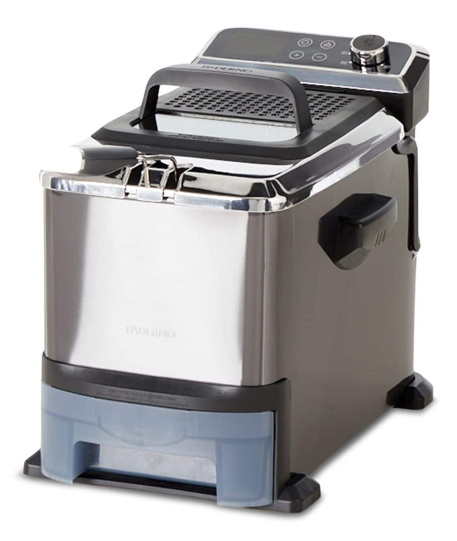 PADERNO Auto Drain Deep Fryer w Digital Display Oil Filter