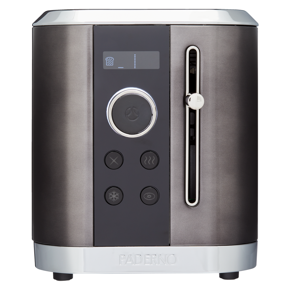 PADERNO Even Heat Wide Slots Toaster w/ 9 Settings, Black Stainless Steel, 2Slices Canadian Tire