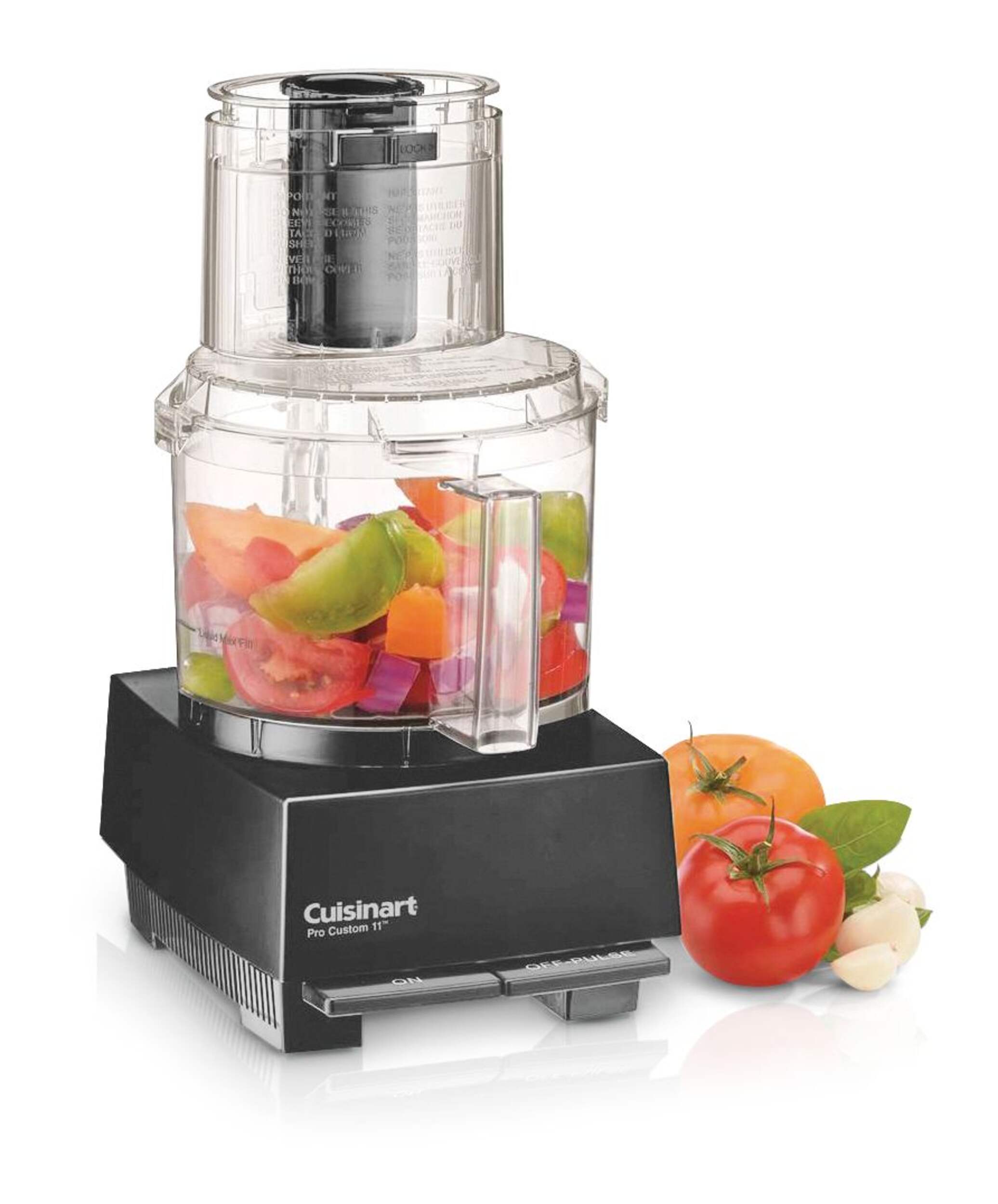 Robot culinaire CuisinartMD Pro Custom 11 avec livre de recettes, noir, 11 tasses Front_Angled_Right